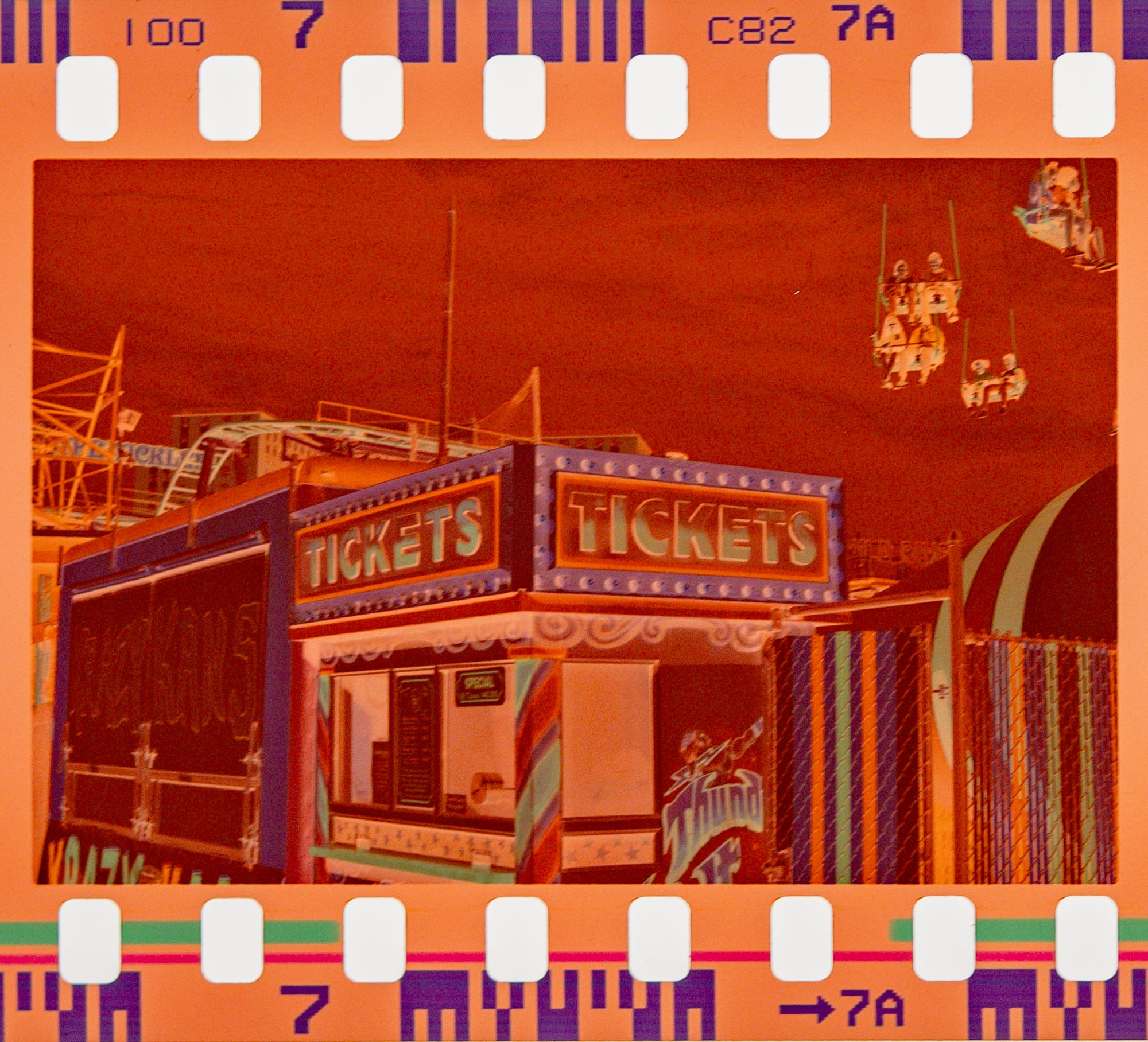 Coney Island, Brooklyn on Fujicolor Industrial 100