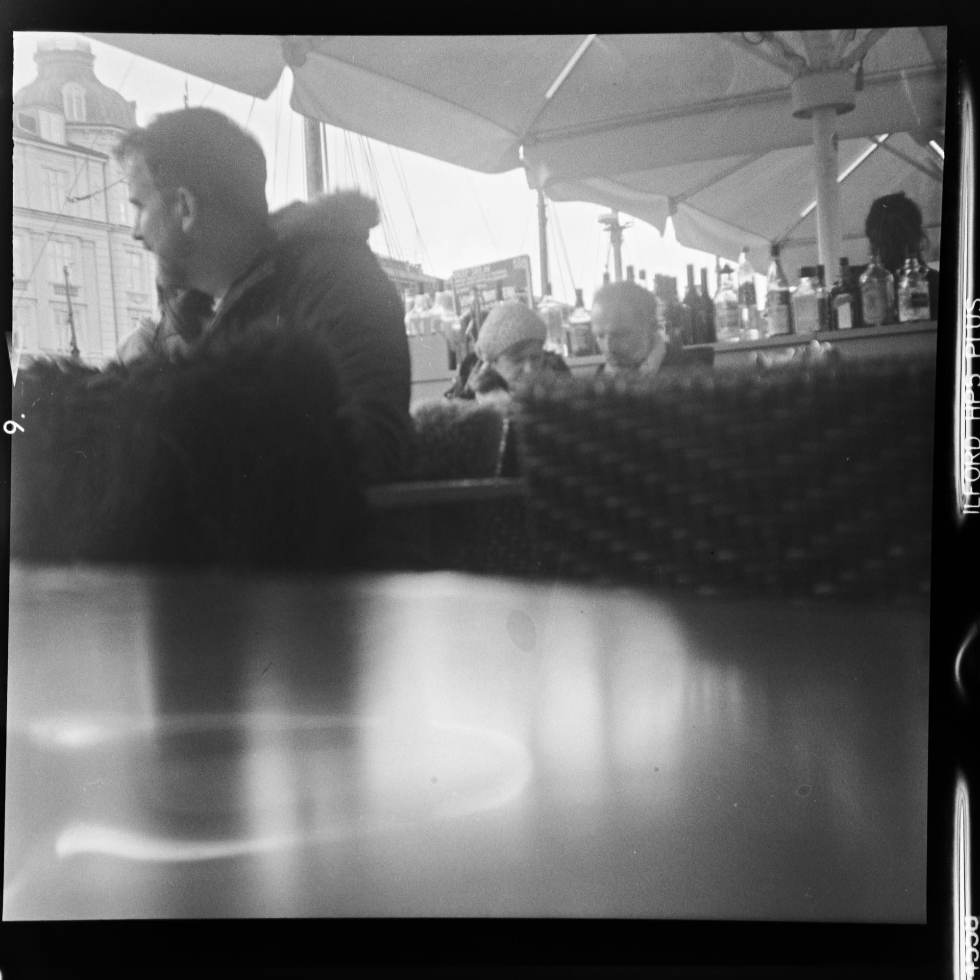 Analogue photos of Copenhagen taken on expired Ilford HP5 Plus 120 film with the Ensign Ful-Vue camera