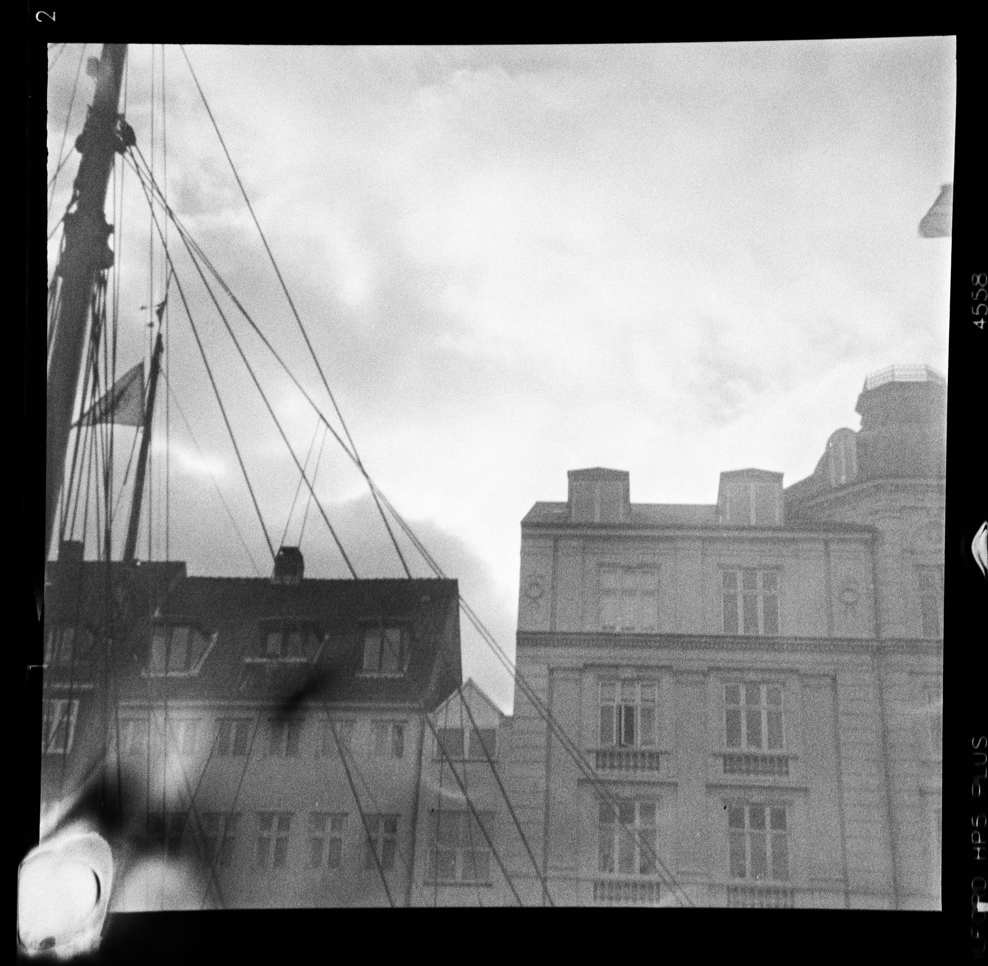 Analogue photos of Copenhagen taken on expired Ilford HP5 Plus 120 film with the Ensign Ful-Vue camera