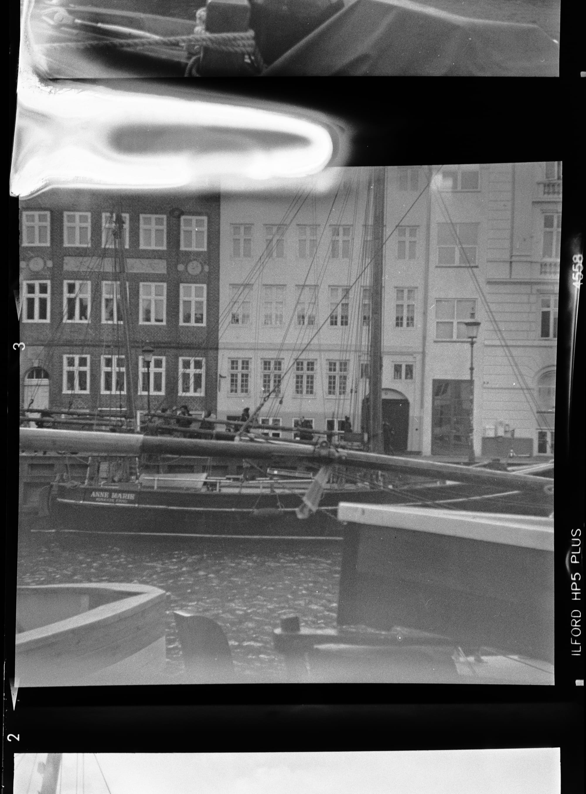 Analogue photos of Copenhagen taken on expired Ilford HP5 Plus 120 film with the Ensign Ful-Vue camera